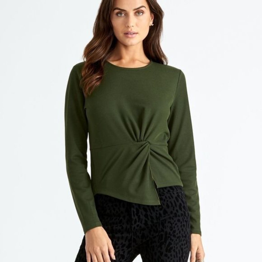 Rachel Rachel Roy VAL TOP Twisted Long Sleeves Top‎